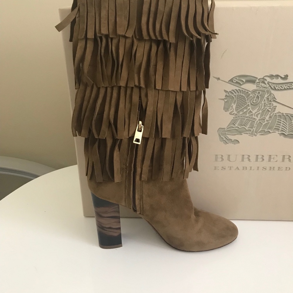 Burberry Fringe Boots “Girl About Town” style, amazing condition!